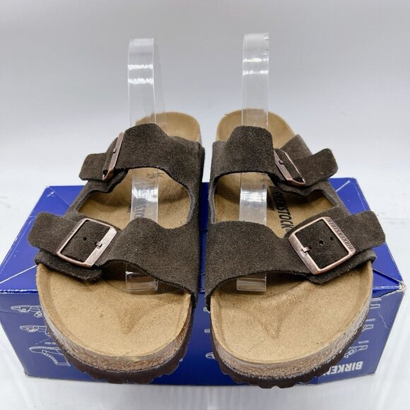 Birkenstock Arizona Sandal Mocha Brown Suede EU 44 Mens US 11- 11.5 Wide - Picture 5 of 15